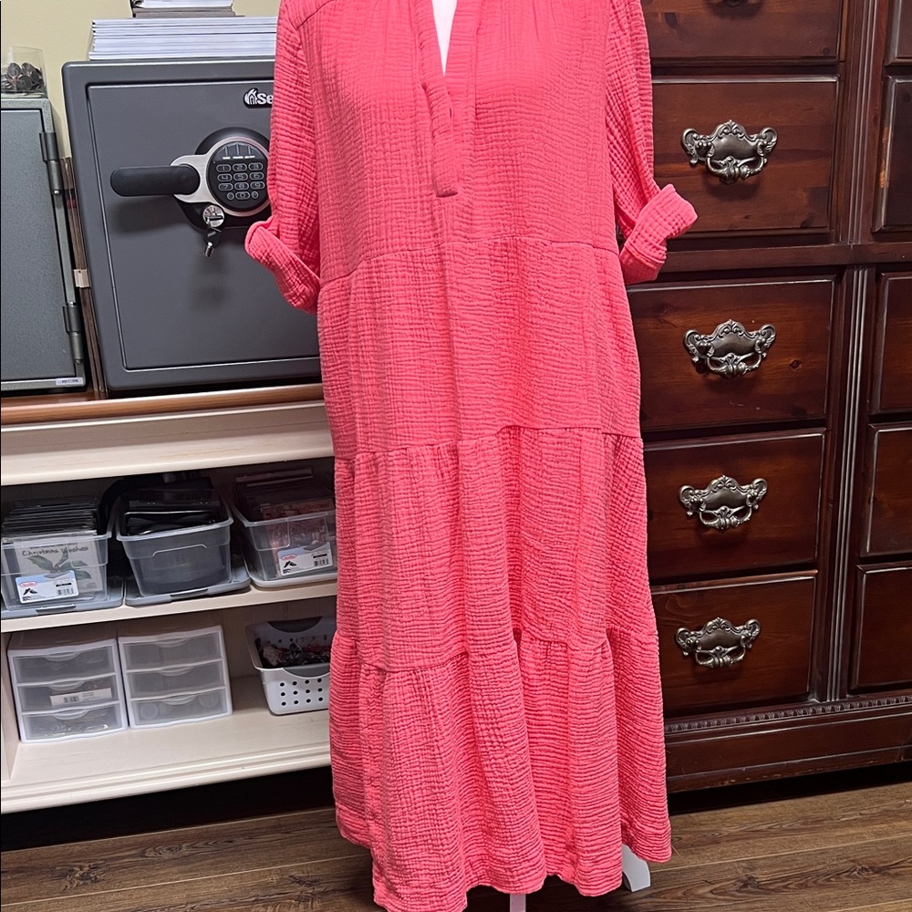 Chico's Coral Maxi Dress